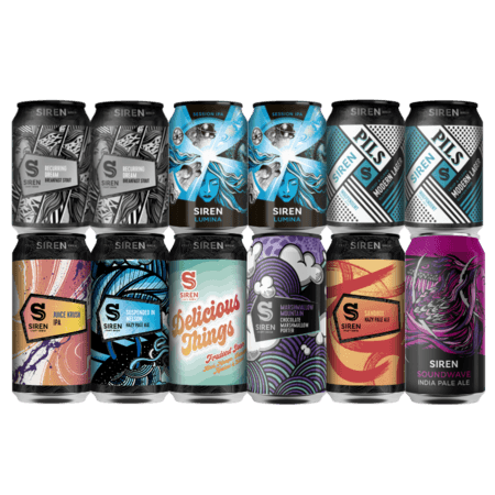 Best Sellers Best Selling Beers | 4% - 6% | 6 x 330ml, 6 x 440ml - Siren
