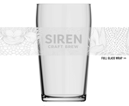 Siren Pattern Pint Glass - Siren